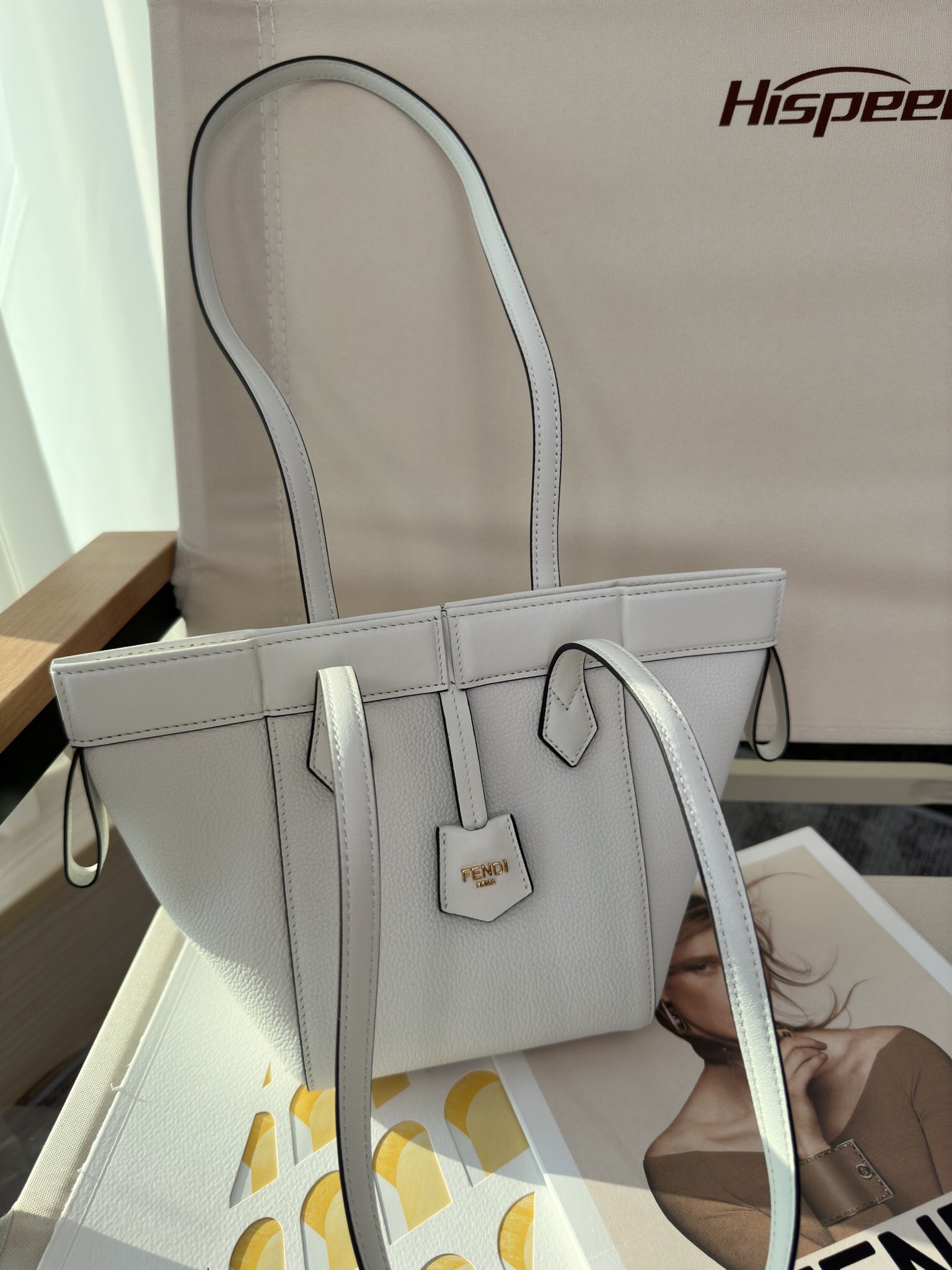 FENDI Origami Mini White leather mini bag that can be transformed