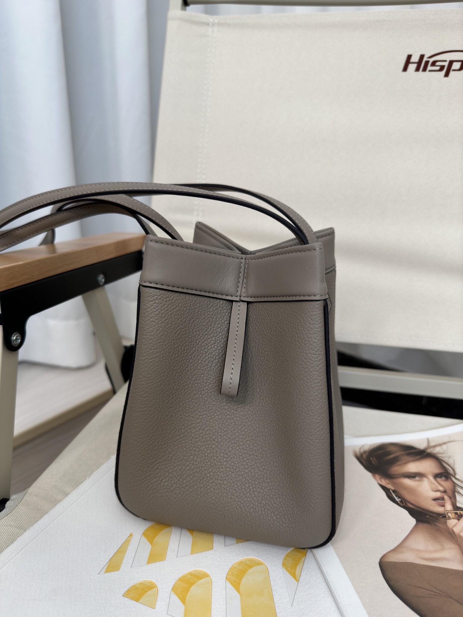 FENDI Origami Mini Dove grey leather mini bag that can be transformed