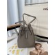 FENDI Origami Mini Dove grey leather mini bag that can be transformed