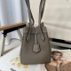 FENDI Origami Mini Dove grey leather mini bag that can be transformed