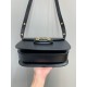 GUCCI Horsebit 1955 Small Shoulder Bag Black Leather 