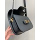 GUCCI Horsebit 1955 Small Shoulder Bag Black Leather 