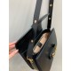 GUCCI Horsebit 1955 Small Shoulder Bag Black Leather 