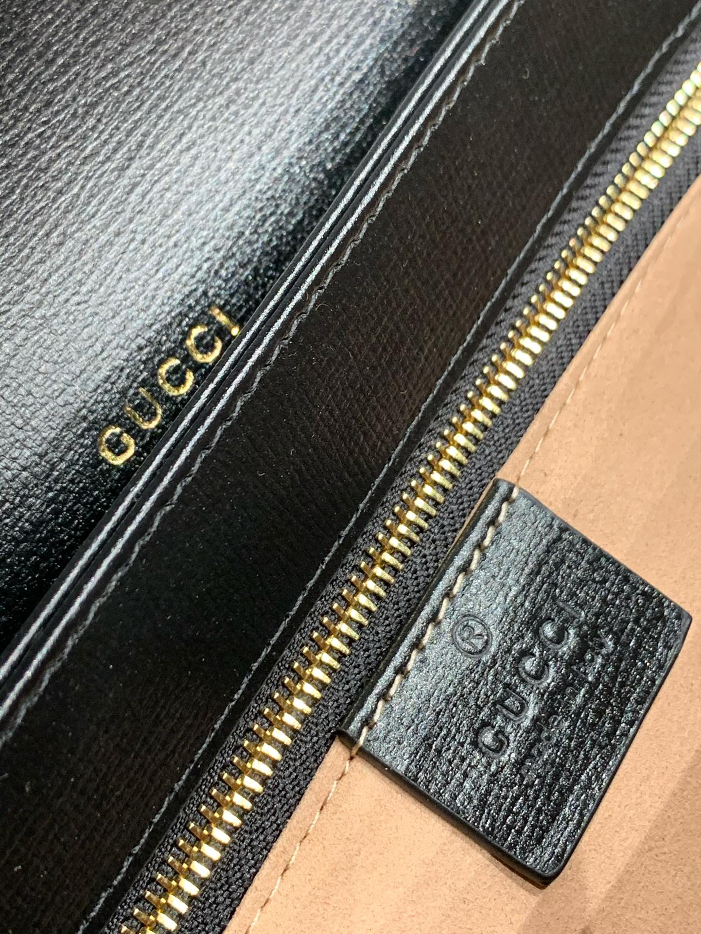 GUCCI Horsebit 1955 Small Shoulder Bag Black Leather 