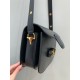 GUCCI Horsebit 1955 Small Shoulder Bag Black Leather 