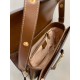 GUCCI Horsebit 1955 Small Shoulder Bag Brown Leather 