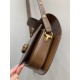 GUCCI Horsebit 1955 Small Shoulder Bag Brown Leather 