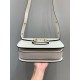 GUCCI Horsebit 1955 Small Shoulder Bag White Leather 