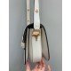 GUCCI Horsebit 1955 Small Shoulder Bag White Leather 