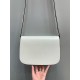 GUCCI Horsebit 1955 Small Shoulder Bag White Leather 