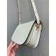 GUCCI Horsebit 1955 Small Shoulder Bag White Leather 