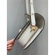 GUCCI Horsebit 1955 Small Shoulder Bag White Leather 