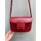 GUCCI Horsebit 1955 Small Shoulder Bag Red Leather 