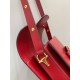 GUCCI Horsebit 1955 Small Shoulder Bag Red Leather 