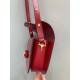 GUCCI Horsebit 1955 Small Shoulder Bag Red Leather 