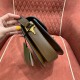 GUCCI Horsebit 1955 Small Shoulder Bag GG Supreme Canvas with Brown Leather