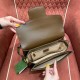 GUCCI Horsebit 1955 Small Shoulder Bag GG Supreme Canvas with Brown Leather