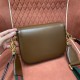 GUCCI Horsebit 1955 Mini Shoulder Bag Brown Leather