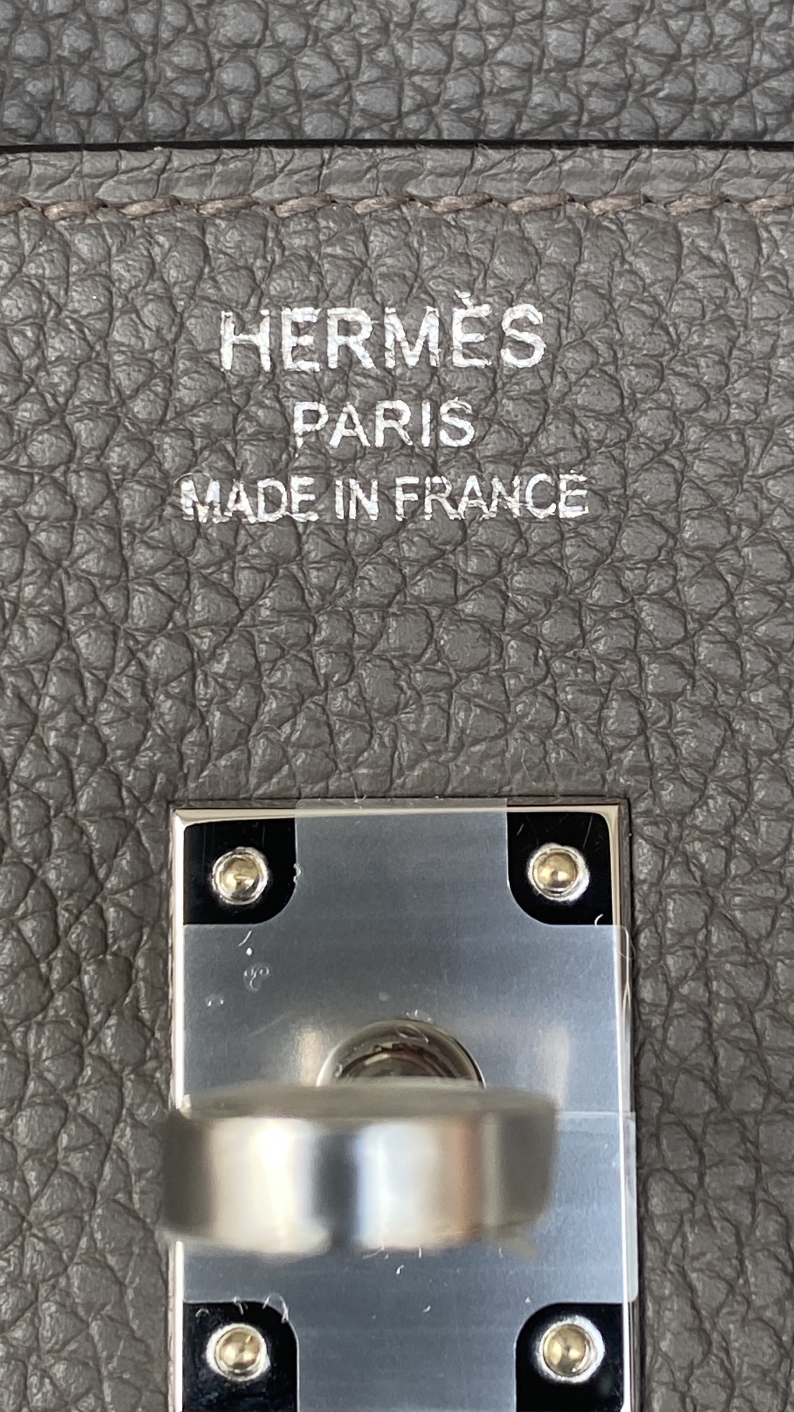 Hermès Birkin 25 Etain Togo Leather Palladium/Silver Hardware (100% Handmade)