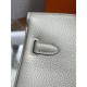 Hermès Birkin 25 Craie Togo Leather Palladium/Silver Hardware (100% Handmade)