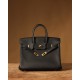 Hermès Birkin 25 Black Togo Leather Gold Hardware (100% Handmade)