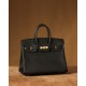 Hermès Birkin 25 Black Togo Leather Gold Hardware (100% Handmade)