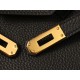 Hermès Birkin 25 Black Togo Leather Gold Hardware (100% Handmade)