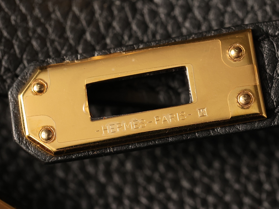 Hermès Birkin 25 Black Togo Leather Gold Hardware (100% Handmade)