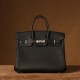 Hermès Birkin 25 Black Togo Leather Palladium/Silver Hardware (100% Handmade)