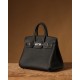 Hermès Birkin 25 Black Togo Leather Palladium/Silver Hardware (100% Handmade)