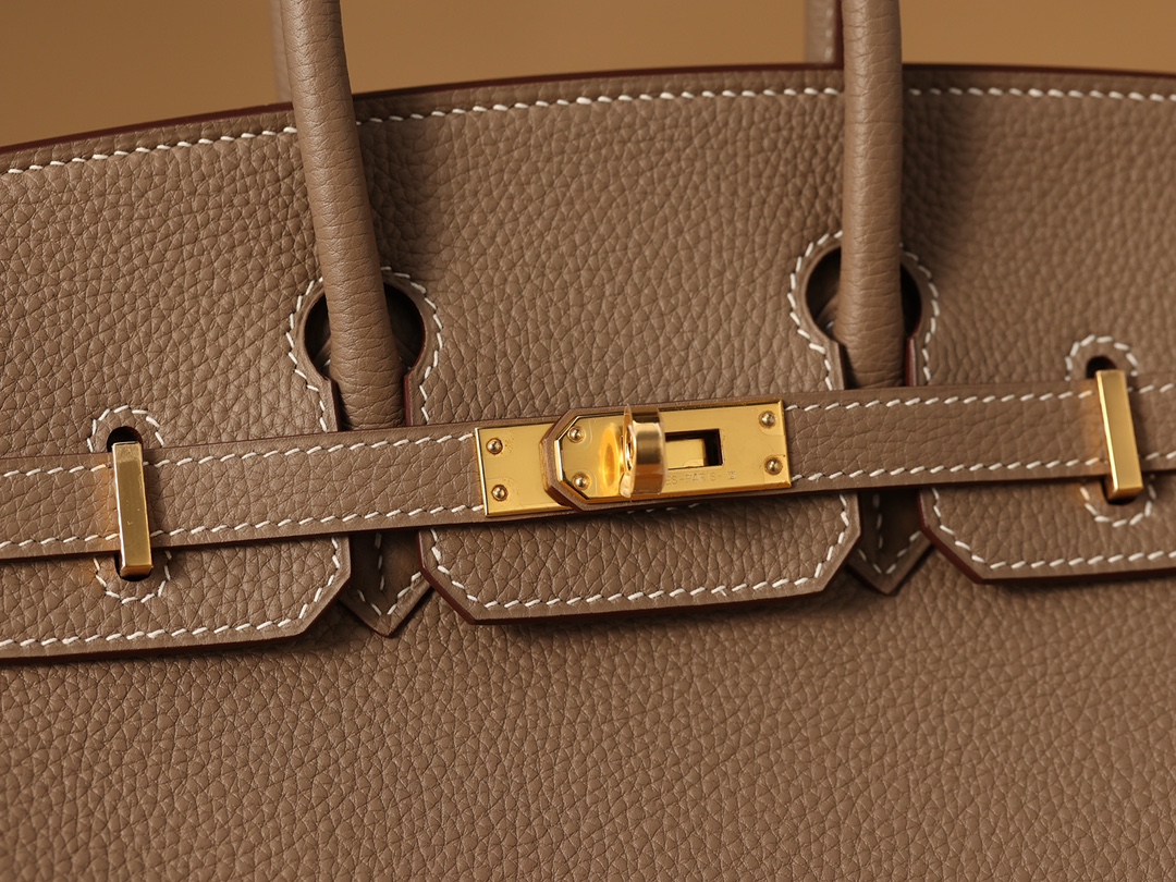 Hermès Birkin 25 Etoupe Togo Leather Gold Hardware (100% Handmade)