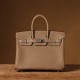 Hermès Birkin 25 Etoupe Togo Leather Palladium/Silver Hardware (100% Handmade)