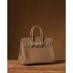 Hermès Birkin 25 Etoupe Togo Leather Palladium/Silver Hardware (100% Handmade)