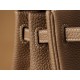 Hermès Birkin 25 Etoupe Togo Leather Palladium/Silver Hardware (100% Handmade)