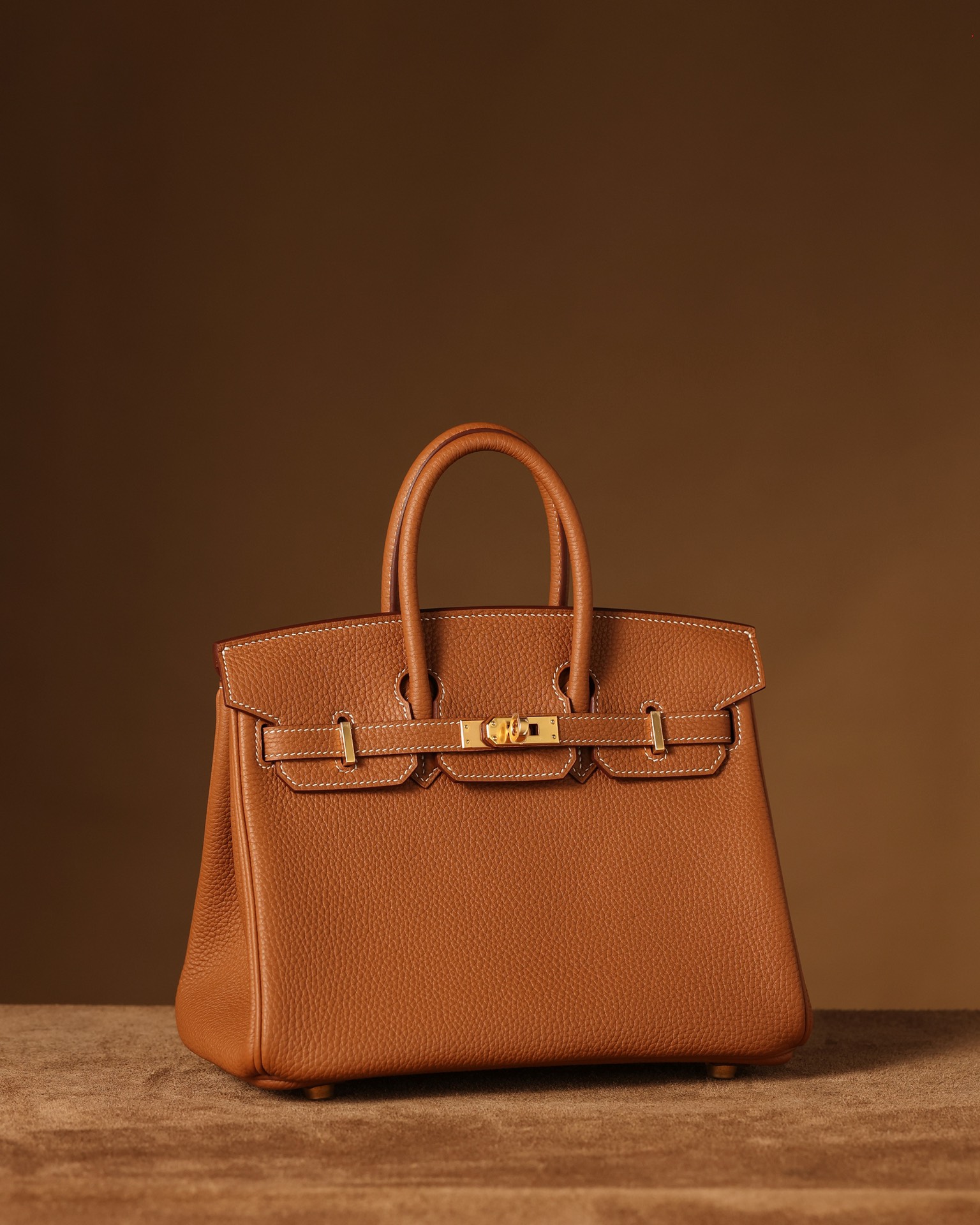 Hermès Birkin 25 Gold Togo Leather Gold Hardware (100% Handmade)