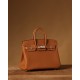 Hermès Birkin 25 Gold Togo Leather Palladium/Silver Hardware (100% Handmade)