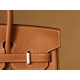 Hermès Birkin 25 Gold Togo Leather Palladium/Silver Hardware (100% Handmade)