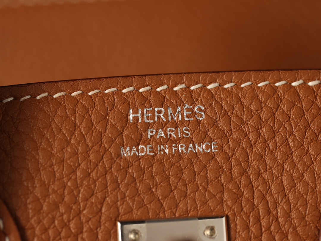 Hermès Birkin 25 Gold Togo Leather Palladium/Silver Hardware (100% Handmade)