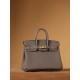 Hermès Birkin 25 Gris Meyer Togo Leather Gold Hardware (100% Handmade)