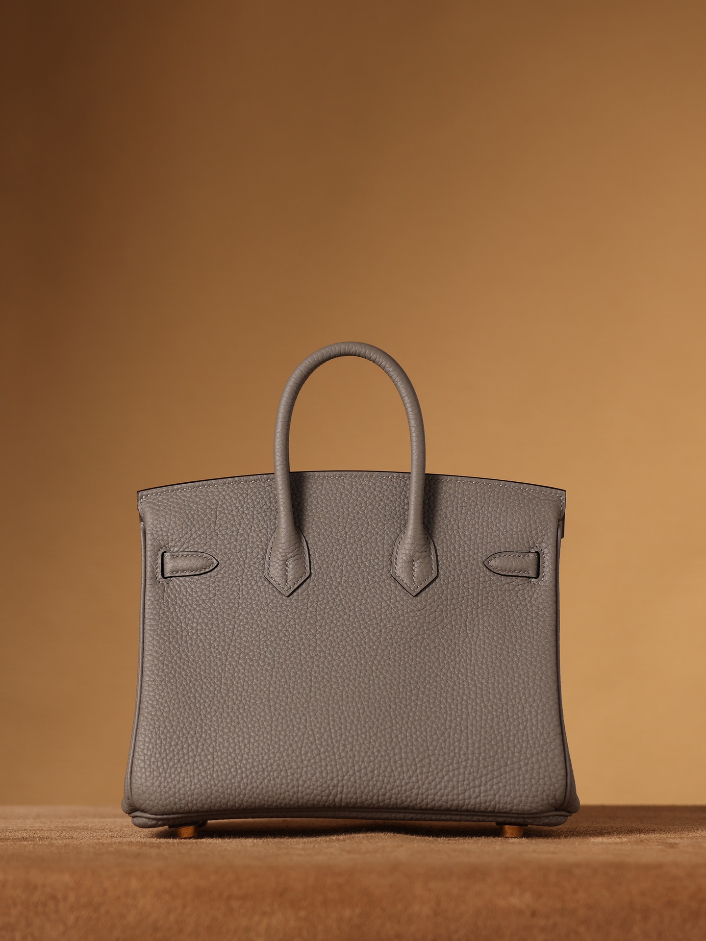 Hermès Birkin 25 Gris Meyer Togo Leather Gold Hardware (100% Handmade)