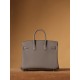 Hermès Birkin 25 Gris Meyer Togo Leather Gold Hardware (100% Handmade)