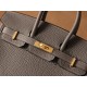 Hermès Birkin 25 Gris Meyer Togo Leather Gold Hardware (100% Handmade)