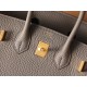 Hermès Birkin 25 Gris Meyer Togo Leather Gold Hardware (100% Handmade)