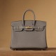 Hermès Birkin 25 Gris Meyer Togo Leather Gold Hardware (100% Handmade)