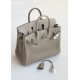 Hermès Birkin 25 Gris Tourterelle Togo Leather Palladium/Silver Hardware (100% Handmade)