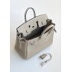 Hermès Birkin 25 Gris Tourterelle Togo Leather Palladium/Silver Hardware (100% Handmade)