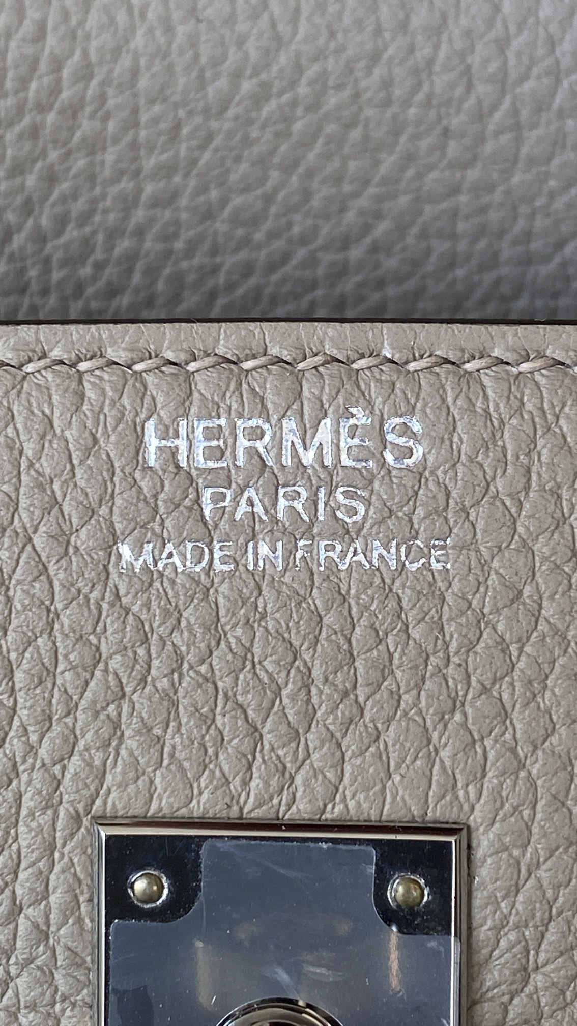 Hermès Birkin 25 Gris Tourterelle Togo Leather Palladium/Silver Hardware (100% Handmade)