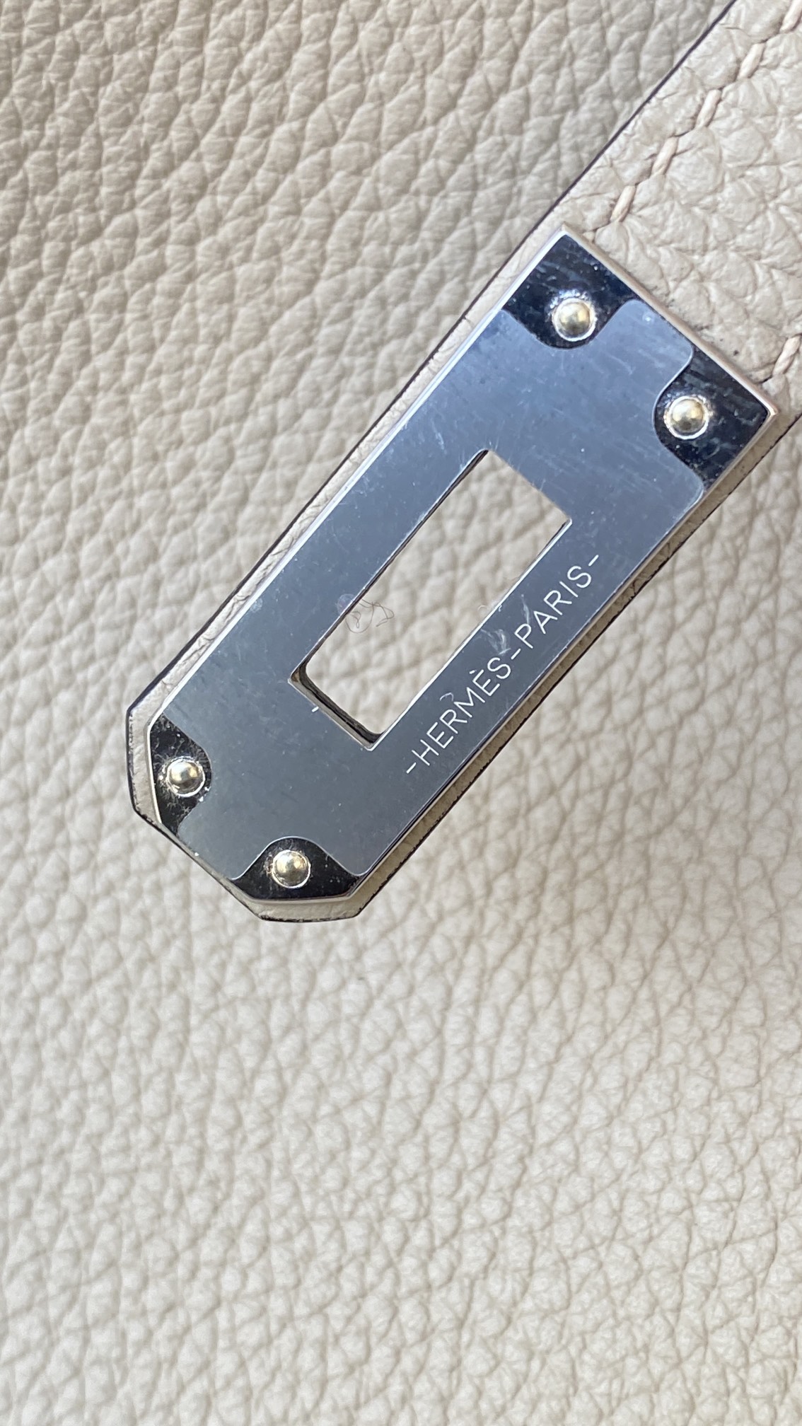 Hermès Birkin 25 Gris Tourterelle Togo Leather Palladium/Silver Hardware (100% Handmade)