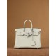 Hermès Birkin 25 Gris Neve Togo Leather Palladium/Silver Hardware (100% Handmade)