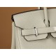 Hermès Birkin 25 Gris Neve Togo Leather Palladium/Silver Hardware (100% Handmade)